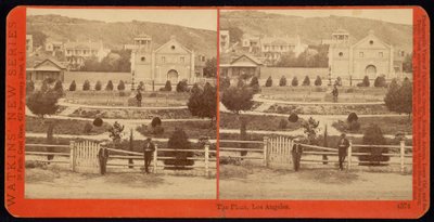 Plaza, Los Angeles av Carleton Watkins