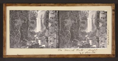 Vernal Fall. 300 fot Yo Semite av Carleton Watkins
