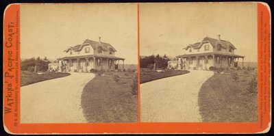 Oidentifierat boende, troligen i Kalifornien av Carleton Watkins