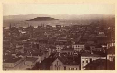 [Utsikt från Cal St. Hill, S.F. / 3733] av Carleton Watkins