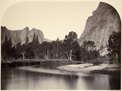 Utsikt från Camp Grove, Yosemite av Carleton Watkins