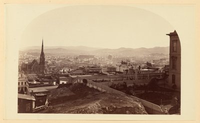 [Vy från Mr Crockers bostad, Cal St. Hill, mot sydost] av Carleton Watkins