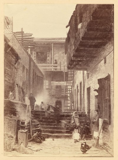 Utsikt i Chinatown, San Francisco av Carleton Watkins