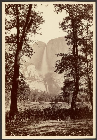 Yosemite vattenfall av Carleton Watkins