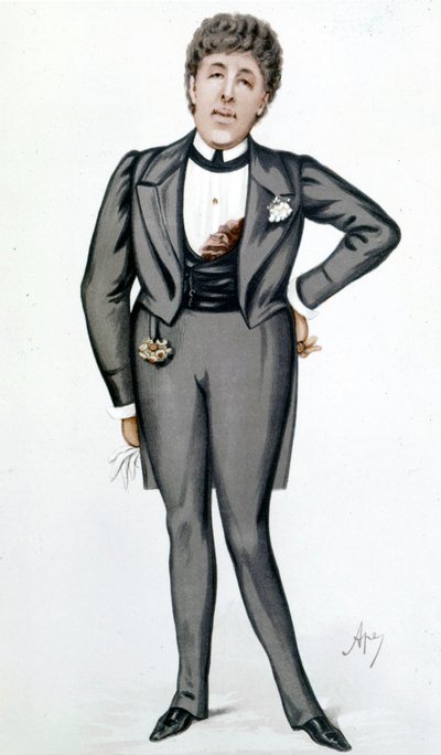 Tecknad av Oscar Wilde (1854 - 1900) av Carlo Pellegrini (1839 - 1889) - i "" Vanity Fair"" den 24 maj av Carlo Pellegrini