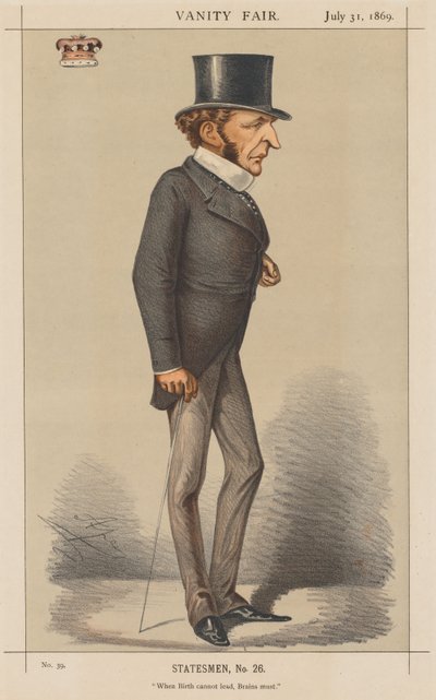 Vanity Fair: Statsman nr 26 "When Birth cannot lead, Brains must." av Carlo (Ape) Pellegrini