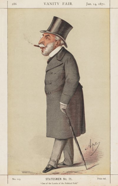 Vanity Fair: Statesman, nr 71 "One of the Lambs of the Political Fold" av Carlo (Ape) Pellegrini