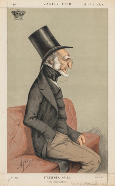 Vanity Fair: Statesman No., 81 The Last Generation, 1871. av Carlo