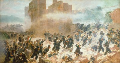 Intrånget av Porta Pia i Rom, 20 september av Carlo Ademollo