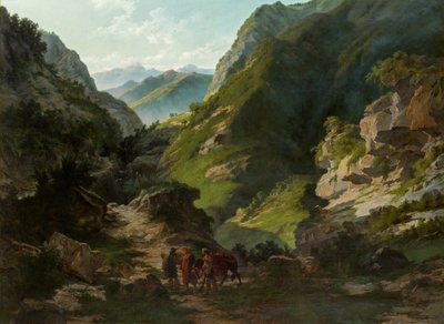 Resenärer i bergen av Carlo Ademollo