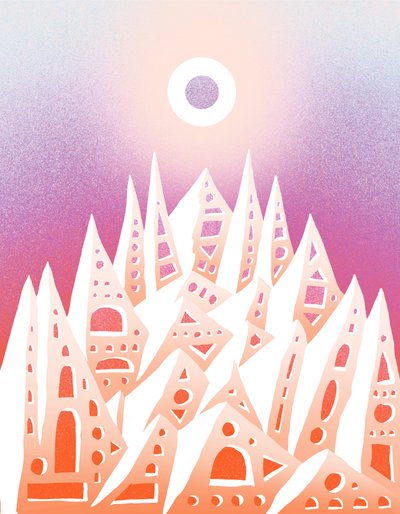 Sommar i Milano, 2020 (digital illustration) av Carlo Alberto Giardina