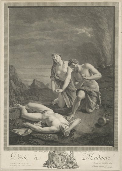 Adam och Eva vid Abels lik av Carlo Antonio Porporati