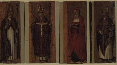 St. Gregory, St. Ambrose, St. Augustine, St. Hieronymus (polyptyk) av Carlo Braccesco