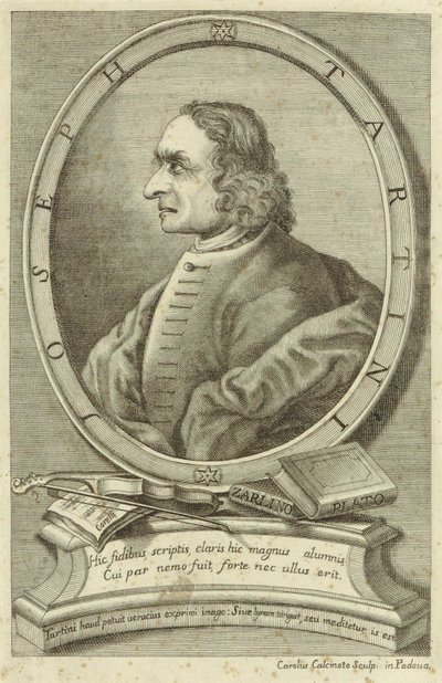 Avbildad person:  Giuseppe Tartini av Carlo Calcinotto