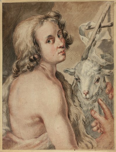 Johannes Döparen med lamm av Carlo Cignani