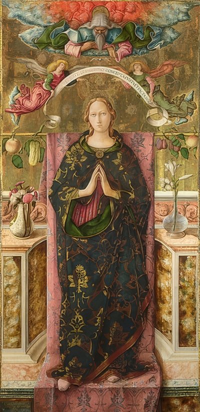 Den obefläckade avlelsen. 1492 av Carlo Crivelli