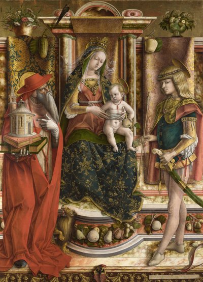 La Madonna della Rondine Svalans Madonna, efter 1490 av Carlo Crivelli