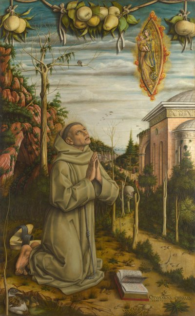 Den välsignade Gabrieles vision, 1489 av Carlo Crivelli