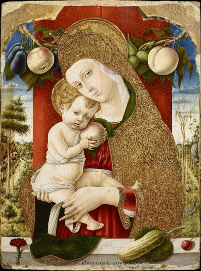 Jungfru och barn, 1482-1483 av Carlo Crivelli