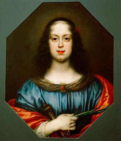 Porträtt av Vittoria della Rovere (1622-1694) som Saint Catherine av Carlo Dolci