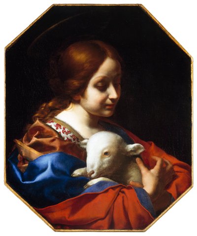 Sankta Agnes av Carlo Dolci