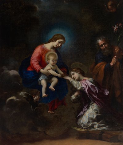 Den heliga Katarina av Alexandrias mystiska bröllop av Carlo Dolci