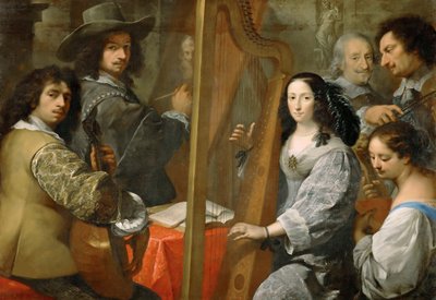 Självporträtt med familj, ca. 1650. av Carlo Francesco Nuvolone