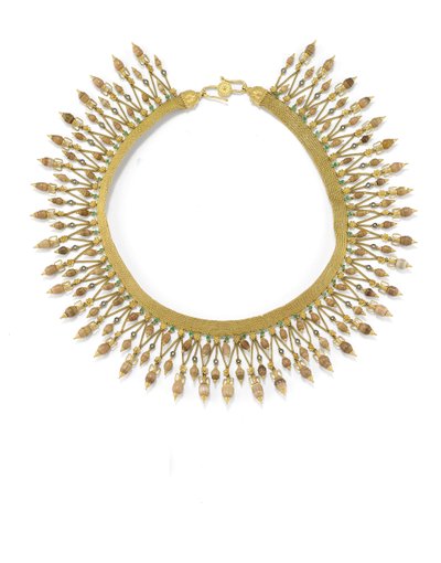 Halsband (guld, emalj & grottpärlor) av Carlo Giuliano