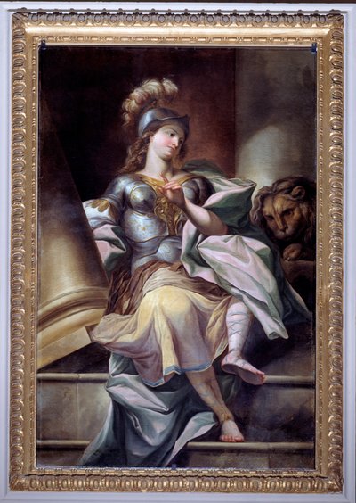 Allegori över republikens tretton värden: styrkan (målning, efter 1783) av Carlo Giuseppe Ratti