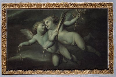 Putti (monokrom målning, efter 1783) av Carlo Giuseppe Ratti