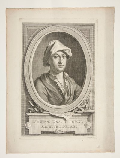 Porträtt av Giuseppe Ignazio Rossi av Carlo Gregori
