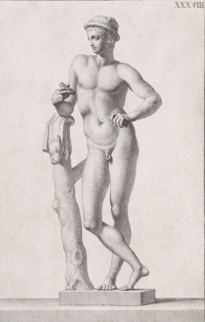 Staty av Merkurius, 1734 av Carlo Gregori