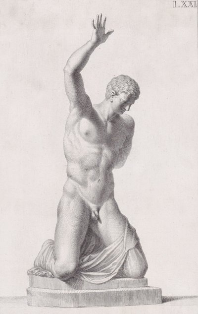 Staty av Narcissus, 1734 av Carlo Gregori
