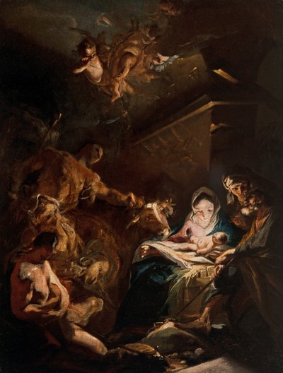 Tillbedjan av herdarna av Carlo Innocenzo Carlone