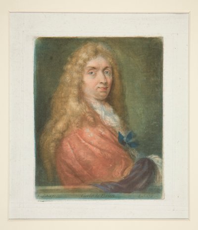 Charles Lebrun, från Portraits of Painters av Carlo Lasinio