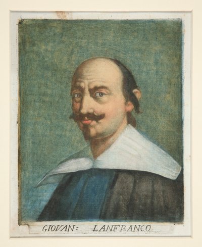 Giovanni Lanfranco, från Portraits of Painters av Carlo Lasinio