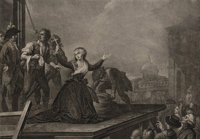 Madame Élisabeth de France, kungens syster, före giljotinen den 10 maj 1794, ca. 1795 av Carlo Lasinio