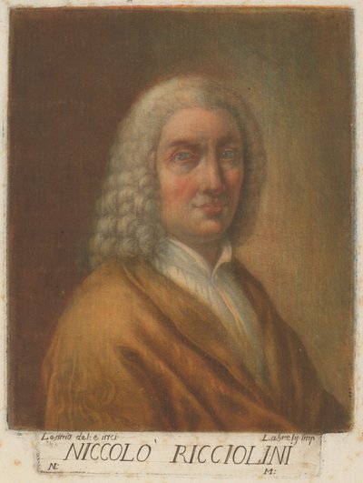Niccolo Ricciolini av Carlo Lasinio, after Nicolò Ricciolini