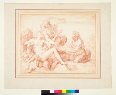 En Triton som ger gåvor till Venus av Carlo Maratta or Maratti