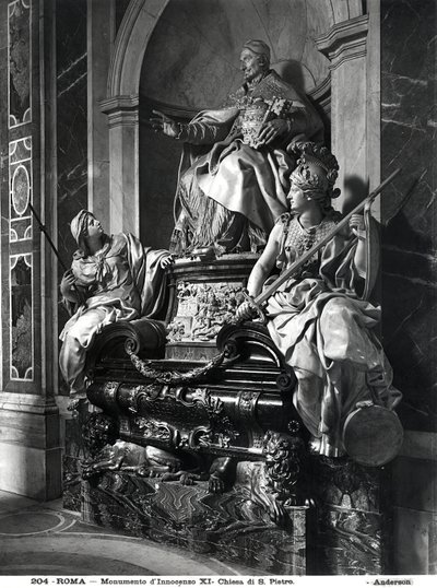 Monument till påven Innocentius XI, ca 1697 (marmor) av Carlo Maratta or Maratti