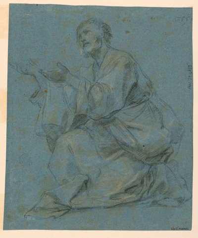 Teckning, Studier: Två sittande män, 1650-1675 av Carlo Maratti