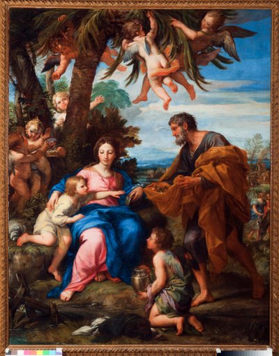 Vila under flykten till Egypten Målning av Carlo Maratti (1625-1713) av Carlo Maratti