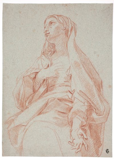 Madonnan gör en förbönsgest av Carlo Maratti