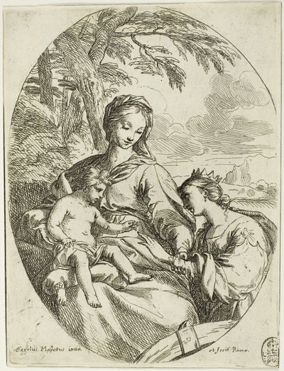 Saint Catherines mystiska äktenskap av Carlo Maratti