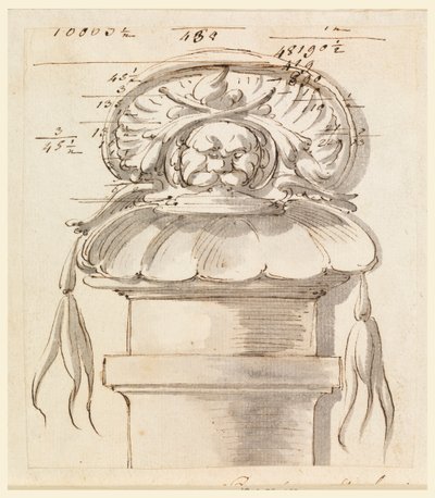 Arkitektonisk prydnad. av Carlo Marchionni