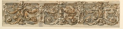 Ritning, Förslag till en frise, ca 1770 av Carlo Marchionni