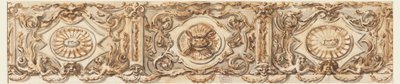 Ritning, Förslag till en frise, ca 1770 av Carlo Marchionni