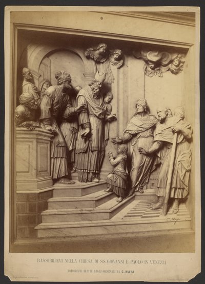 Basrelief från S:t Johannes och Paulus kyrka i Venedig av Carlo Naya