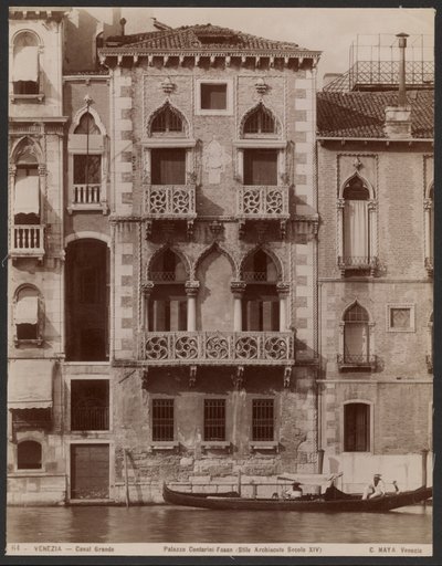 Palazzo Contarini-Fasan, Venedig av Carlo Naya