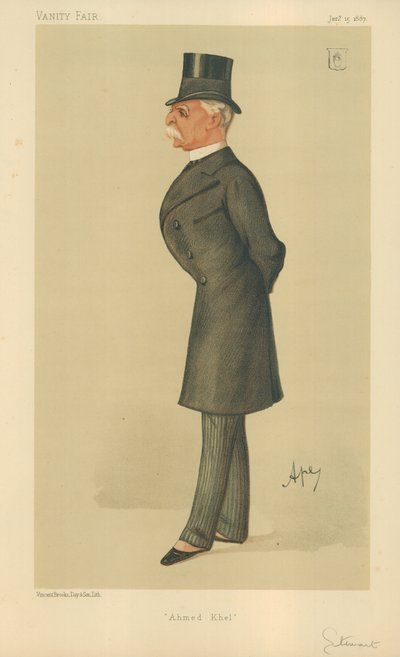General Sir Donald Martin Stewart, Ahmed Khel, 15 januari 1887, Vanity Fair-karikatyr. av Carlo Pellegrini